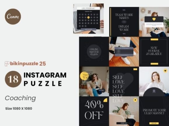 Download Coaching Instagram Puzzle Canva - Insta Collection