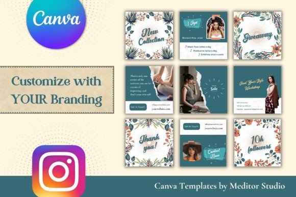 Download Instagram Canva Templates Bundle - Insta Collection
