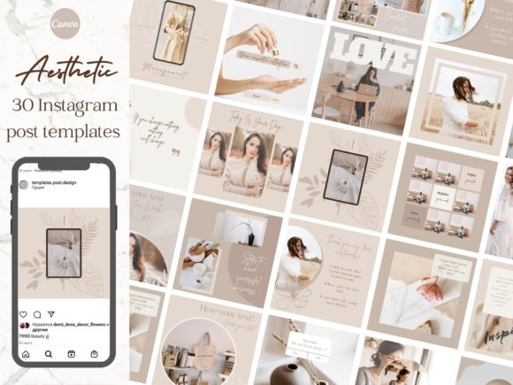 Download Aesthetic Instagram Brand Post Templates - Insta Collection