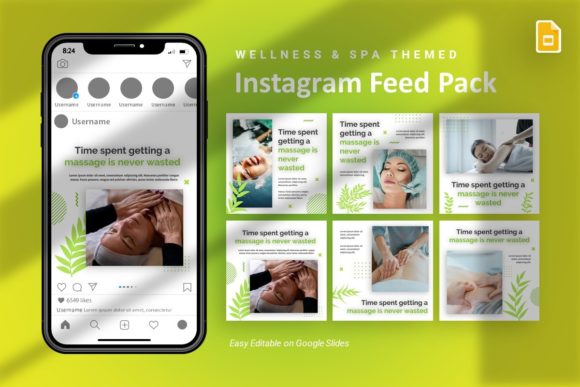 Download Instagram Feed - Wellness Google Slides - Insta Collection