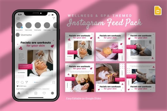 Download Instagram Feed - Wellness Google Slides - Insta Collection