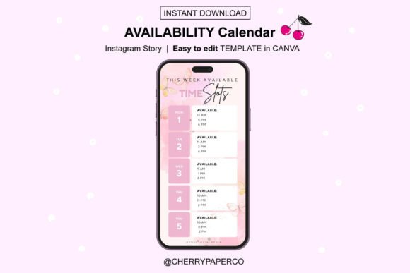 Download Instagram Story Calendar, Canva Template - Insta Collection