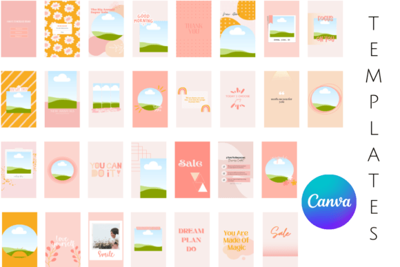 Download Instagram Story Templates Canva Pastel - Insta Collection