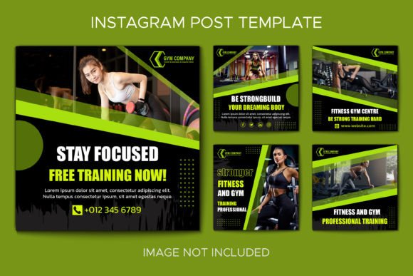 Download Gym Instagram Post Collection Template - Insta Collection