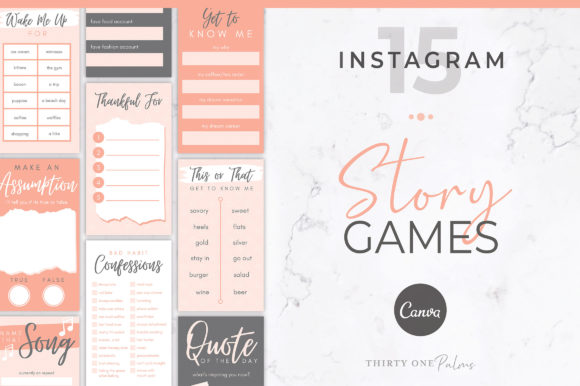 Download Instagram Story Games for Canva - Insta Collection