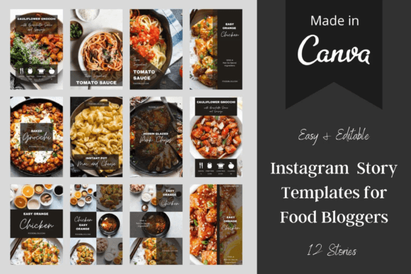 Download Food Instagram Story Templates Canva - Insta Collection