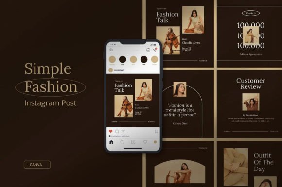 Download Fashion Instagram Template Canva - Insta Collection