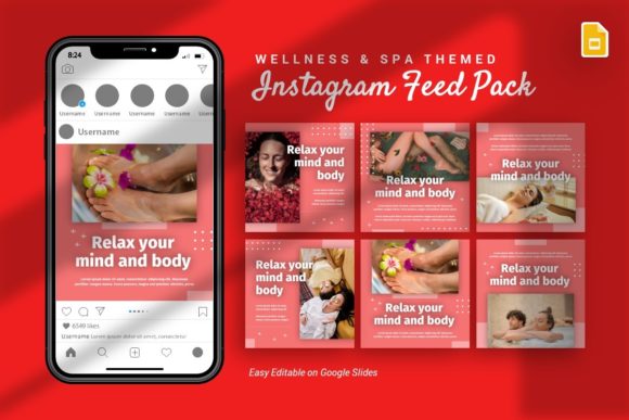 Download Instagram Feed - Wellness Google Slides - Insta Collection