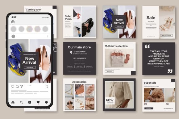 Download Clothing Fashion Instagram Post Template - Insta Collection