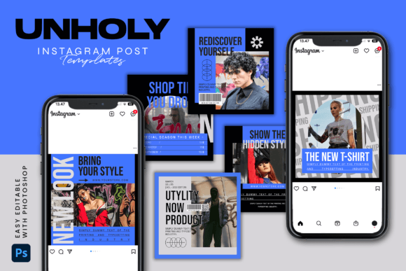 Download UNHOLY - Instagram Post Template - Insta Collection