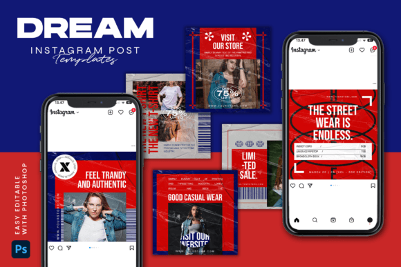 Download DREAM - Instagram Post Template - Insta Collection