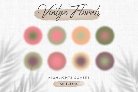 Download Vintge Florals Aura Highlight Covers - Premium Resources