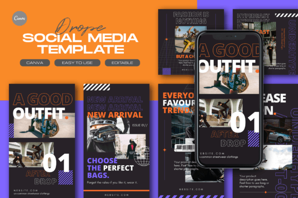 Download Drope Fashion Instagram Template - Insta Collection