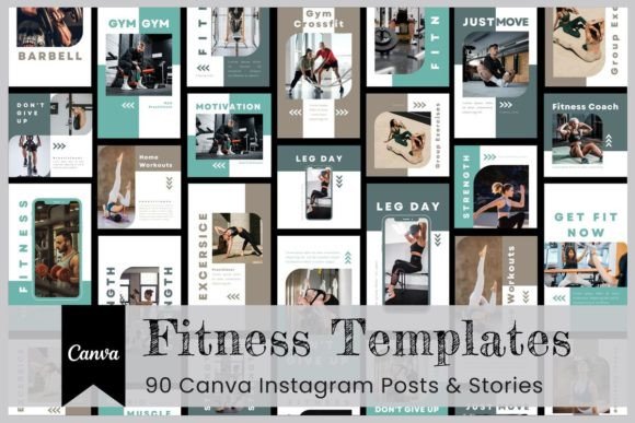 Download Fitness Canva Instagram Template - Insta Collection