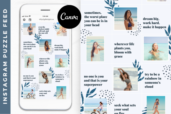 Download Instagram Puzzle Feed Templates Canva - Insta Collection