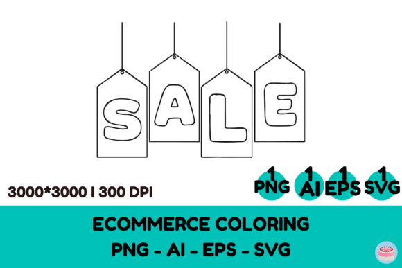 Download Big SALE Signboard Coloring Clipart - Premium Resources
