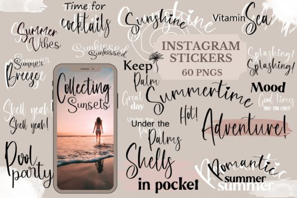 Download Summertime Instagram Story Stickers - Insta Collection