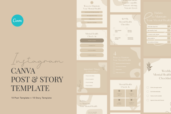 Download Mental Health Tips Instagram Canva - Insta Collection