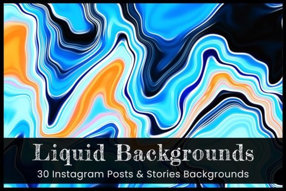 Download Liquid Instagram Post Story Backgrounds - Premium Bundle