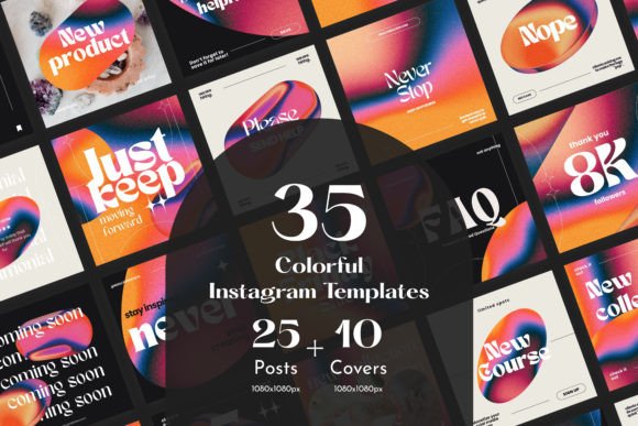 Download Colorful Instagram Post Templates - Insta Collection