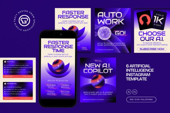 Download AI Instagram Template - Insta Collection