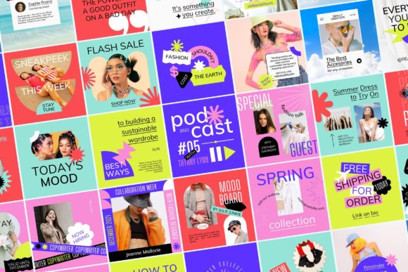 Download Fun Vibrant Instagram Kit - Insta Collection