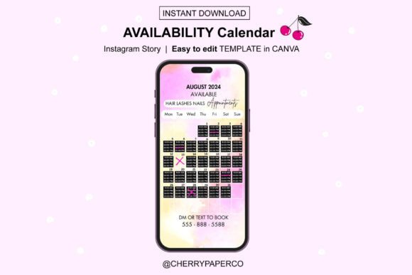 Download Instagram Story Calendar, AUGUST 2024 - Insta Collection