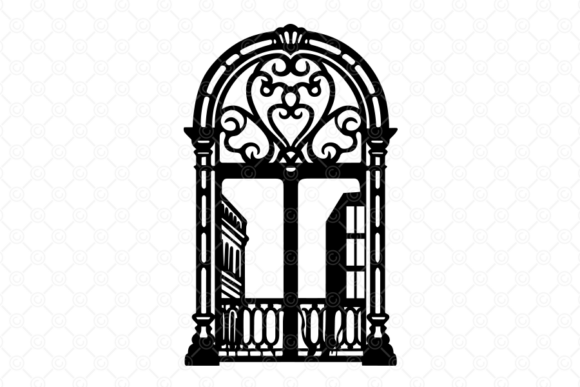 Download Vintage Balcony SVG, Balcony Window, 002 - Premium Resources