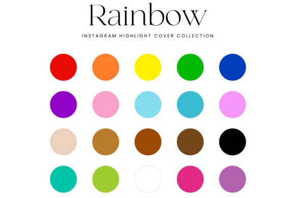 Download Rainbow Instagram Highlight Covers - Insta Collection