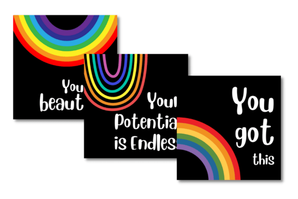 Download Rainbow Instagram Post Template Canva - Insta Collection