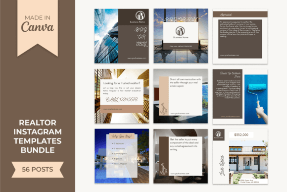 Download Real Estate Instagram Template Bundle - Insta Collection