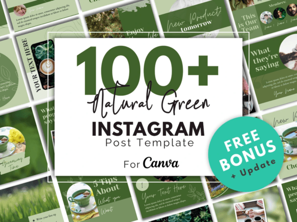 Download Natural Green Instagram Template - Insta Collection