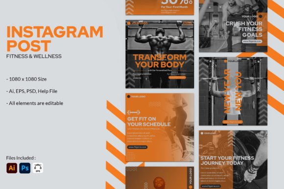 Download Fitness and Wellness - Instagram Post - Insta Collection