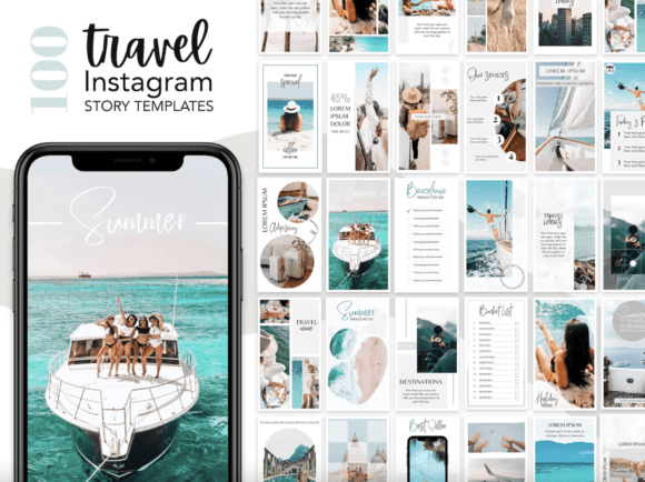 Download 100 Travel Instagram Story Templates - Premium Resources
