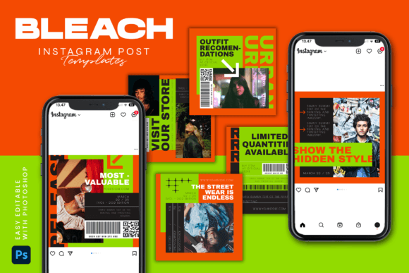 Download BLEACH - Instagram Post Template - Insta Collection