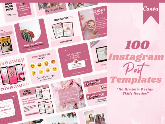 Download 100 Pink Instagram Post Templates - Insta Collection