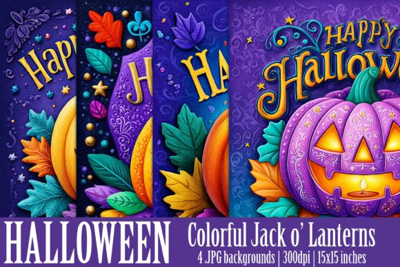Download Halloween Jack O'Lantern Backgrounds, S2 - Background Collection